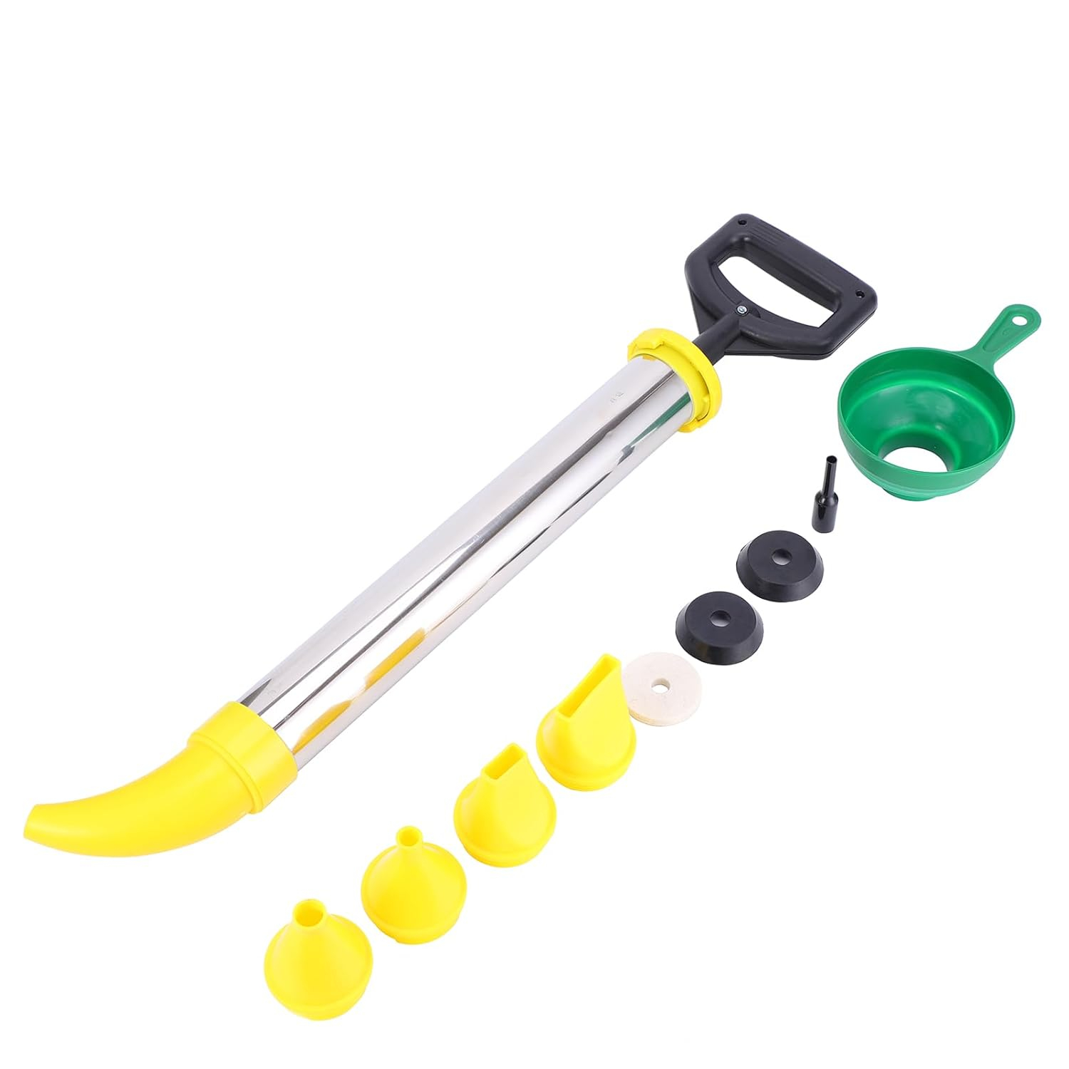 Mortar Gun Grout Gun Cement Caulk Gun Stainless Steel Lime Caulking Gun Brick Pointing Tools with 5 Nozzles