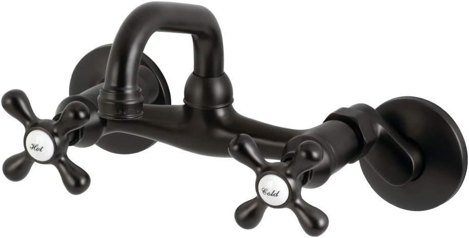 Kingston Brass Kingston Two-Handle 2-Hole Wall Mount Bar Faucet