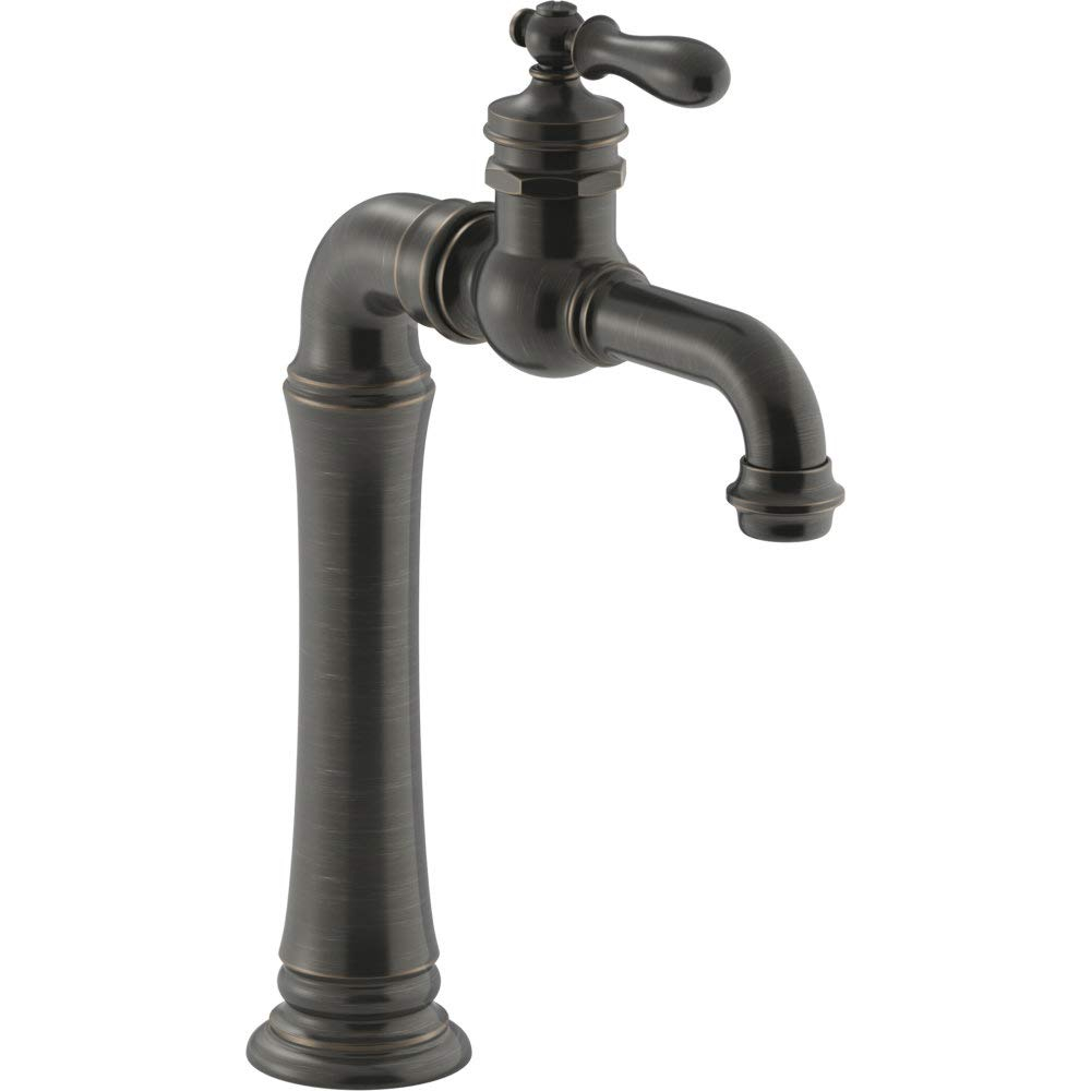 Kohler Artifacts Gentleman's Single Hole Bathroom Faucet with Drain Assemby K-72763-9M-2BZ