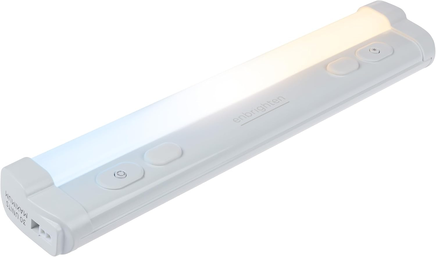 Enbrighten 12 inch Plug-in Under Cabinet Lights, 855 Lumens, Five White Settings from (2700K-6500K), Full Range Dimmable, One-Touch Sync Control, Linkable Under Counter Lights for Kitchen 82783-T1