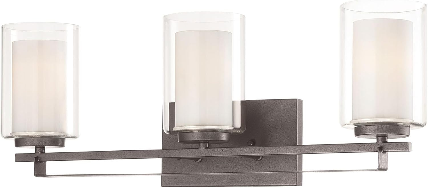 Minka Lavery Minka Parsons Studio 24" Wide Smoked Iron Bath Light