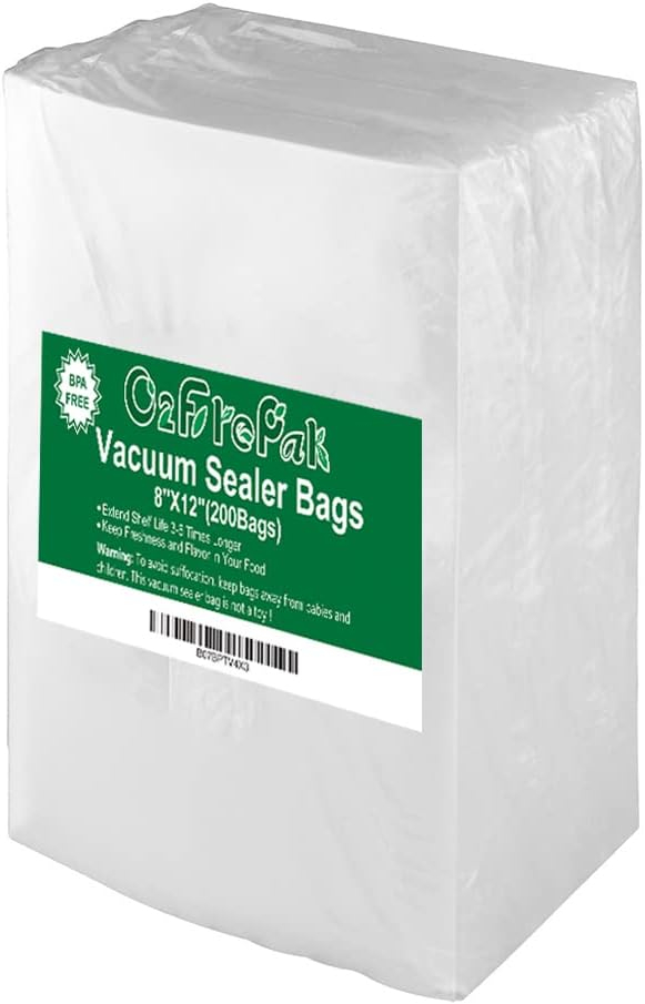 Heavy Duty BPA-Free Quart Size Vacuum Sealer Bags