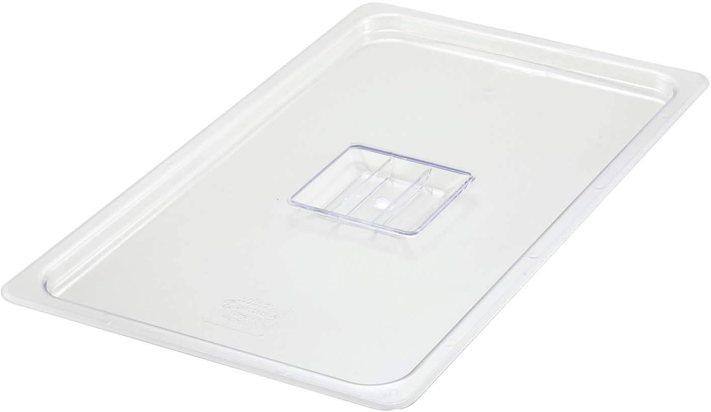 Clear Rectangular Full Size Poly-Ware Food Pan Cover