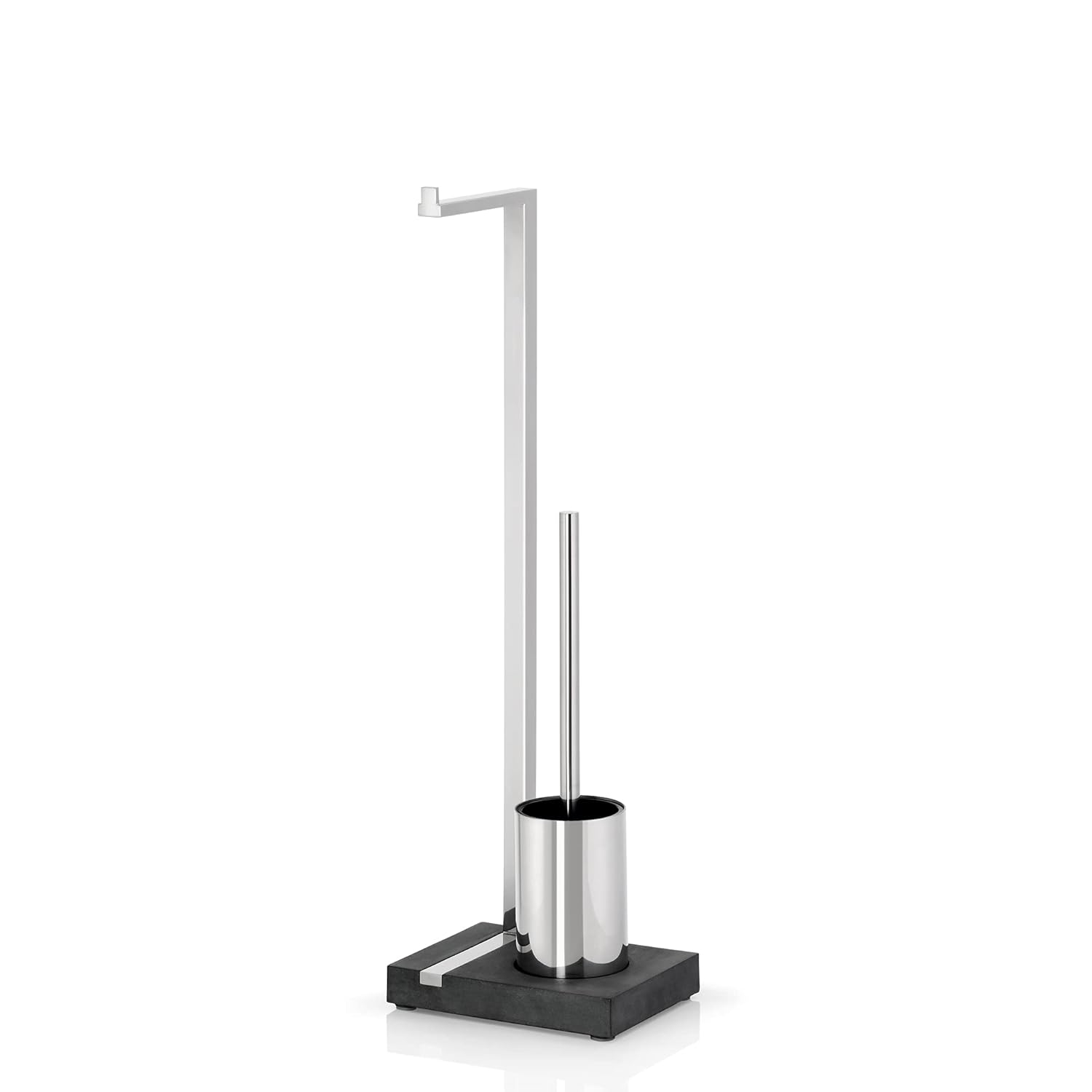 Blomus MENOTO Free Standing Toilet Brush and Paper Holder Set