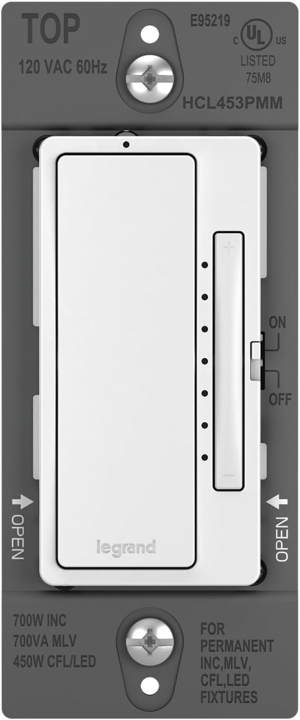Legrand Hcl453pmm Radiant 450 Watt 120 Volt Multi-Location Master Dimmer Switch Wall