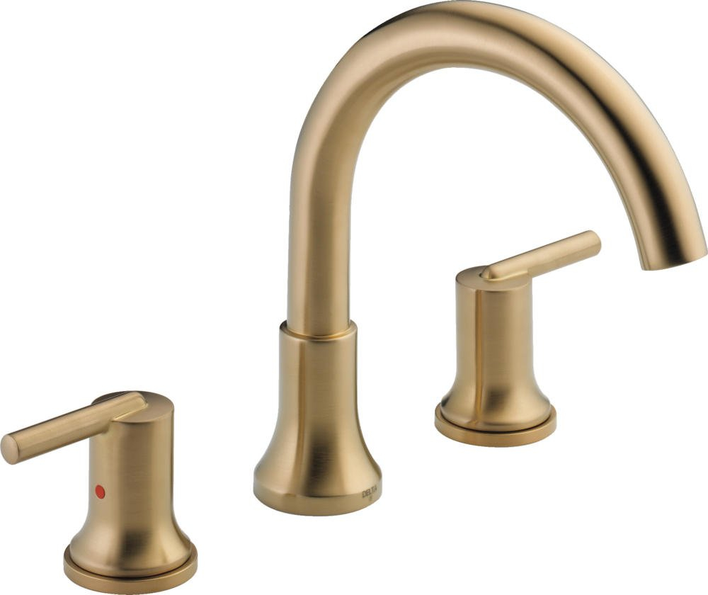 Trinsic Double Handle Deck Mounted Roman Tub Faucet