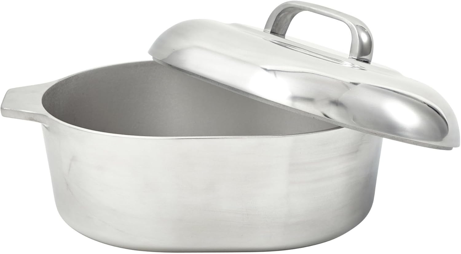 IMUSA 11in H. Cajun Cast Aluminum Oval Roaster with Lid