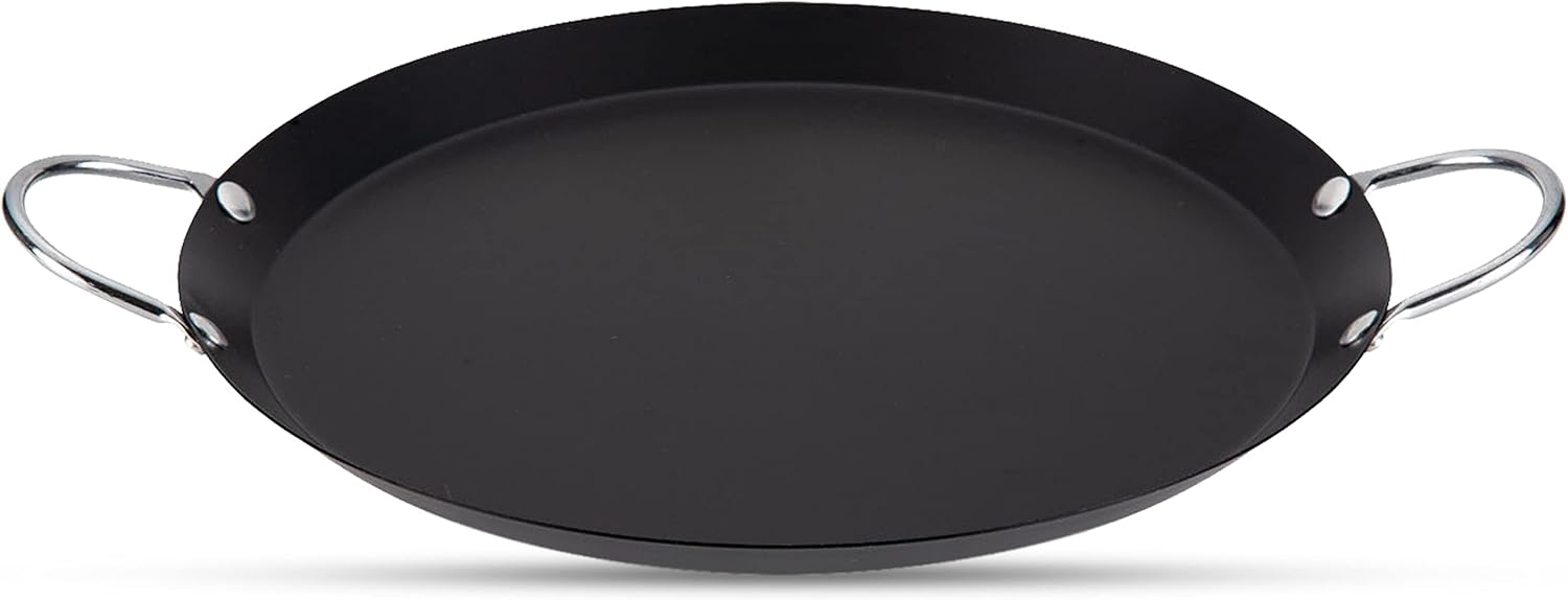 Alpine Cuisine 14 in Round Nonstick Carbon Steel Griddle Pan
