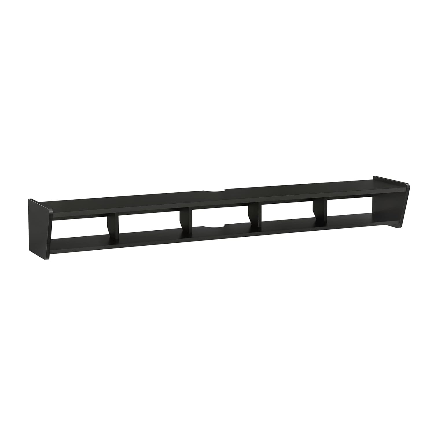 Walker Edison Minimalist Floating TV Stand for TVs up to 70”, Solid Black