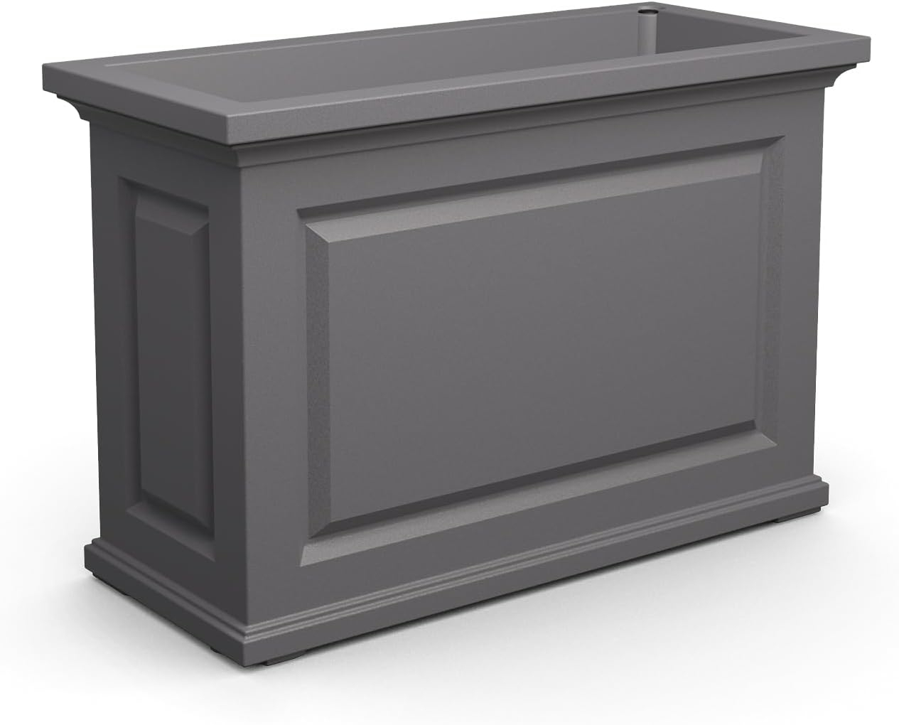 Mayne Inc. Nantucket Trough Planter - Graphite Grey - 36in L x 16in W x24in H - with 17.3 Gallon Built-in Water Reservoir (4847-GRG)