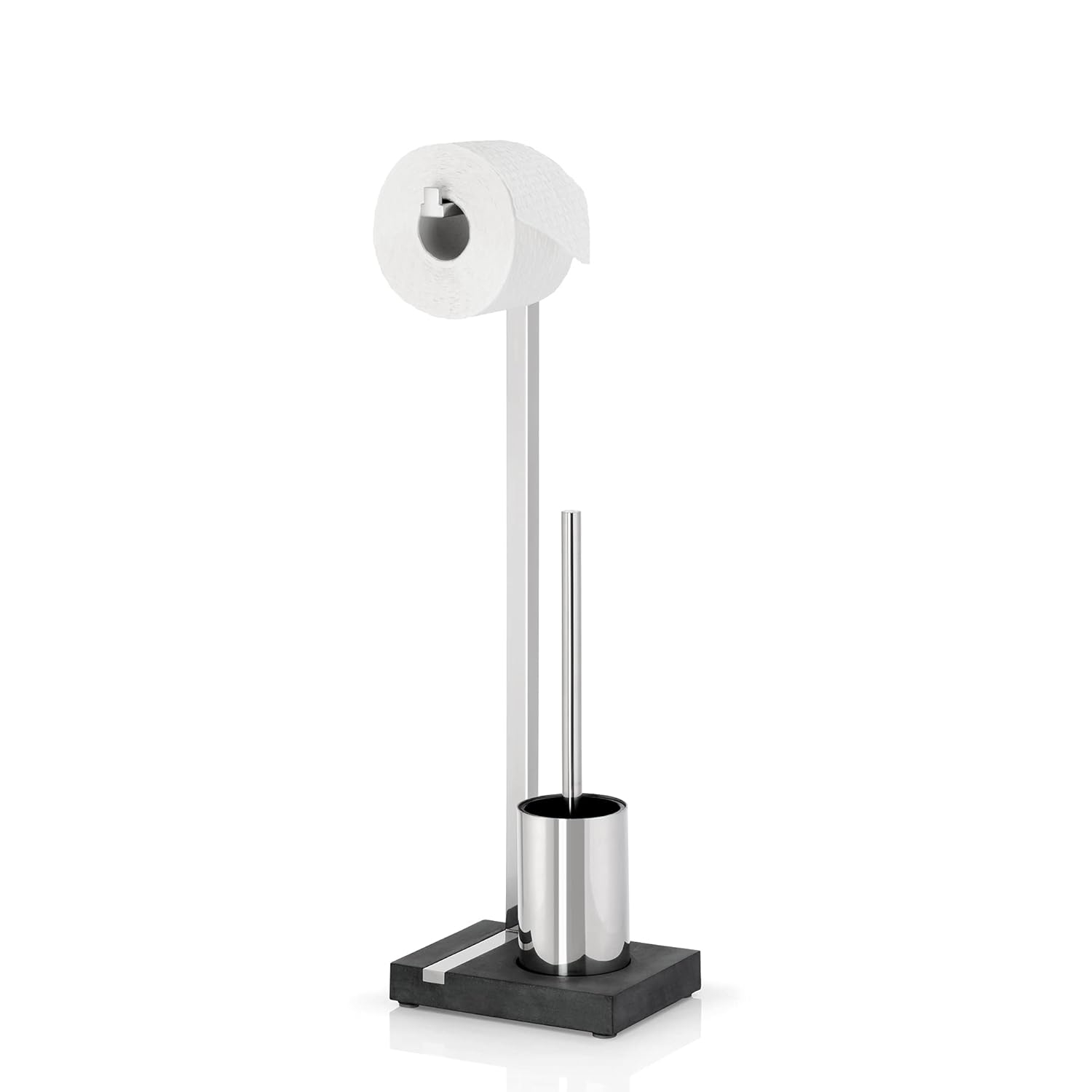 Blomus MENOTO Free Standing Toilet Brush and Paper Holder Set
