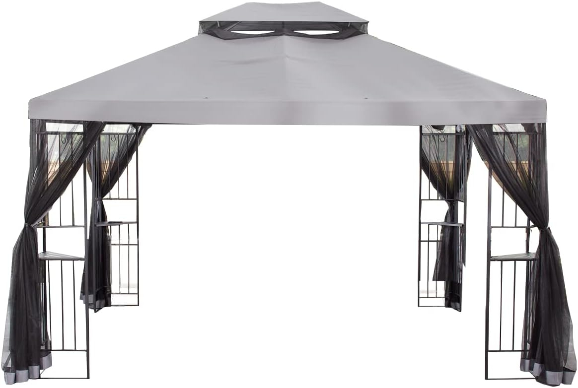 Garden Riplock 350 10ft x 12ft Slate Gray Top Cover Outdoor Canopy