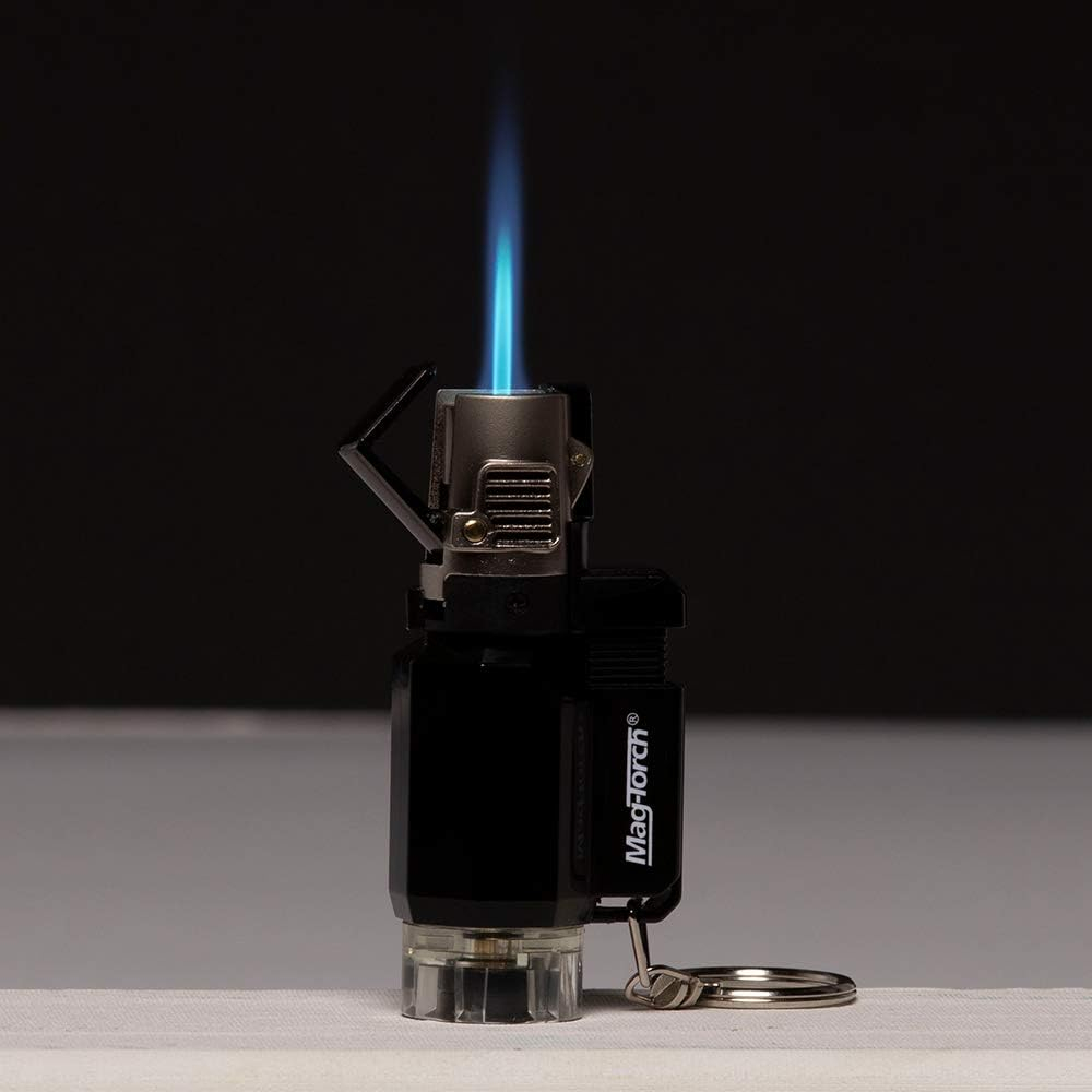 Black Durable LED Pocket Torch Keychain