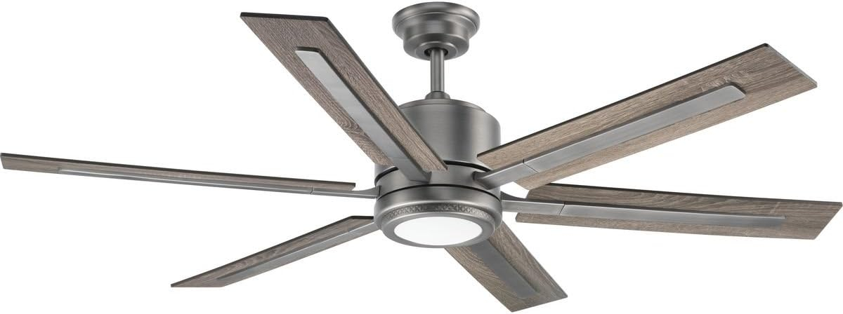 P2586-8130K-Progress Lighting-Glandon - Wide - Ceiling Fan - 1 Light - Handheld Remote in Transitional style - 60 Inches wide by 17.13 Inches
