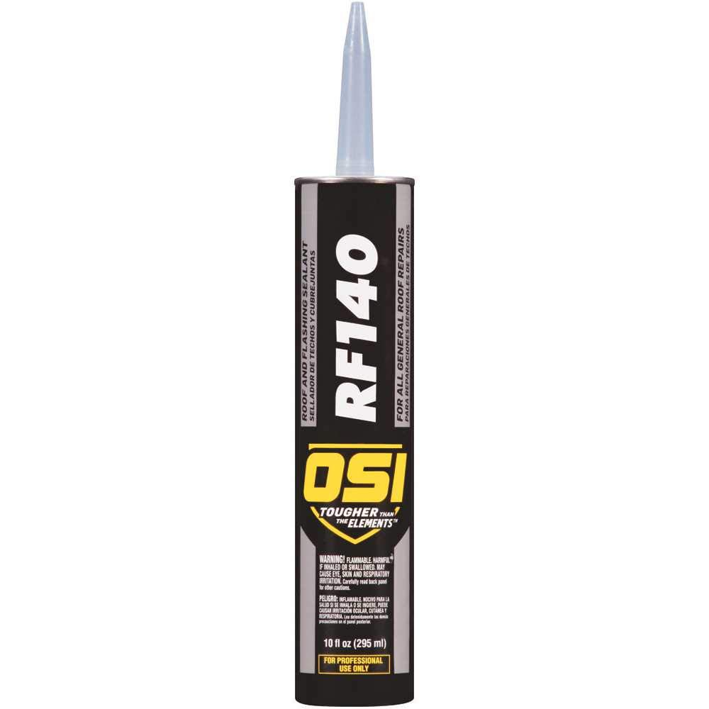 OSI RF140 Black Synthetic Asphalt/Rubber Roof and Flashing Sealant 10 oz