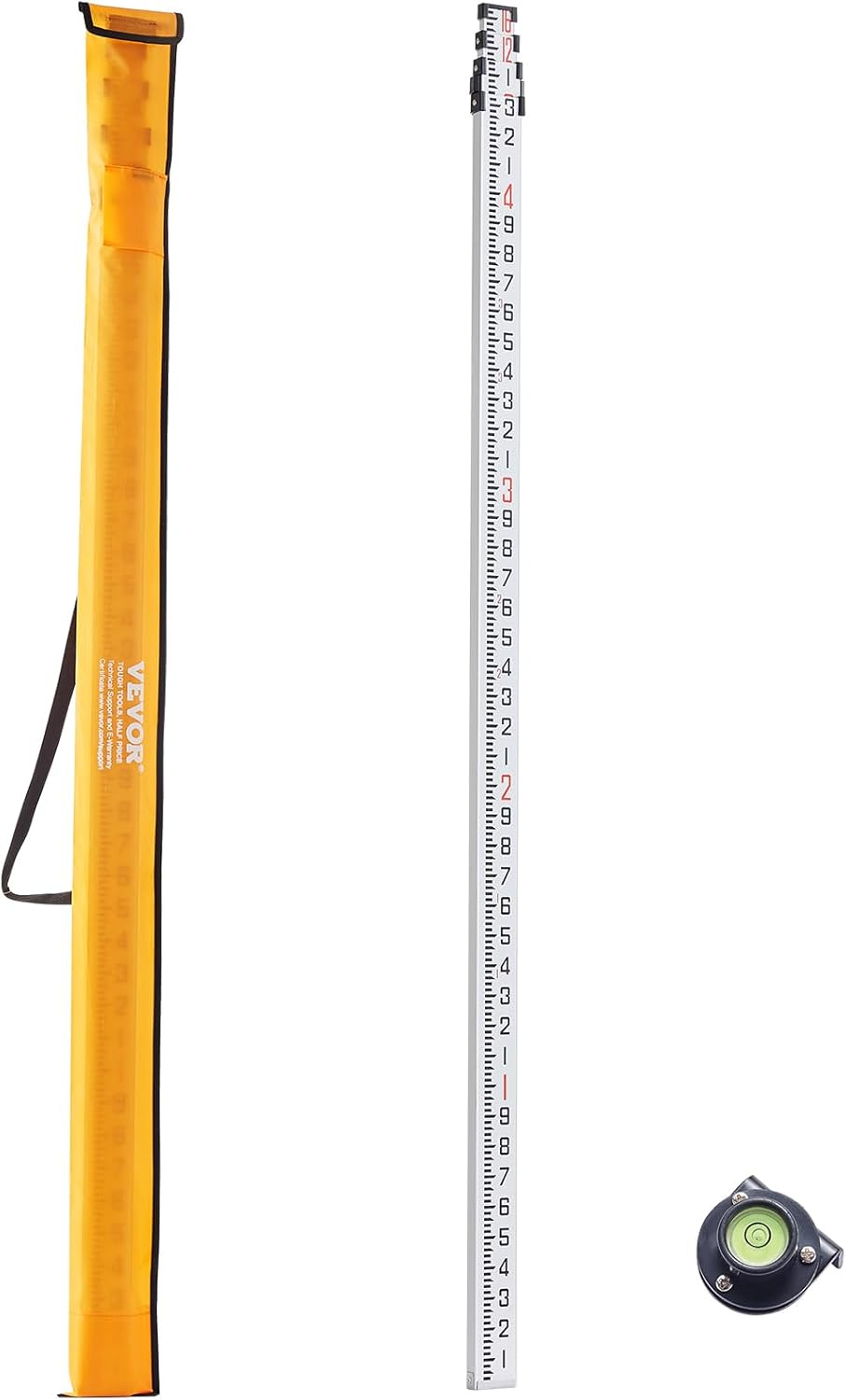 16 ft. Aluminum Telescopic Folding Measuring Rod with Double-Sided Scale