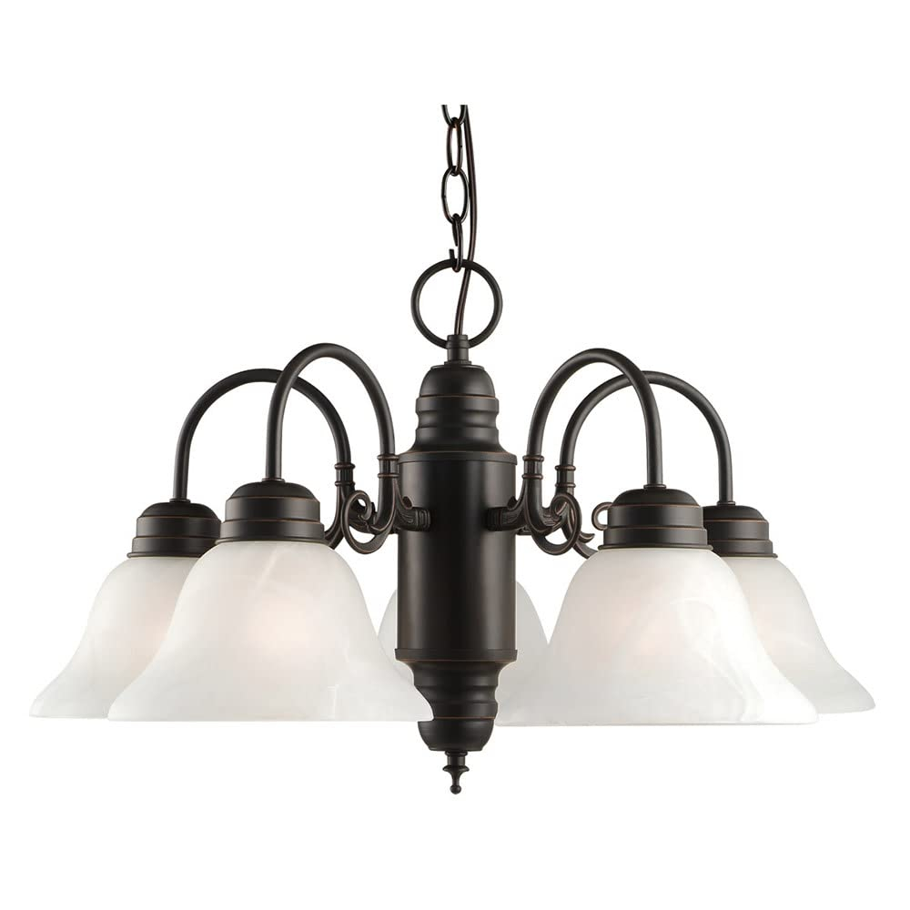 Design House Willowdale Pendant Light Fixture - Traditional Alabaster Glass Bowl Shade for Kitchens, Foyers, Dining Rooms - Adjustable Height Pendant Light Fixture - Satin Nickel, 589747