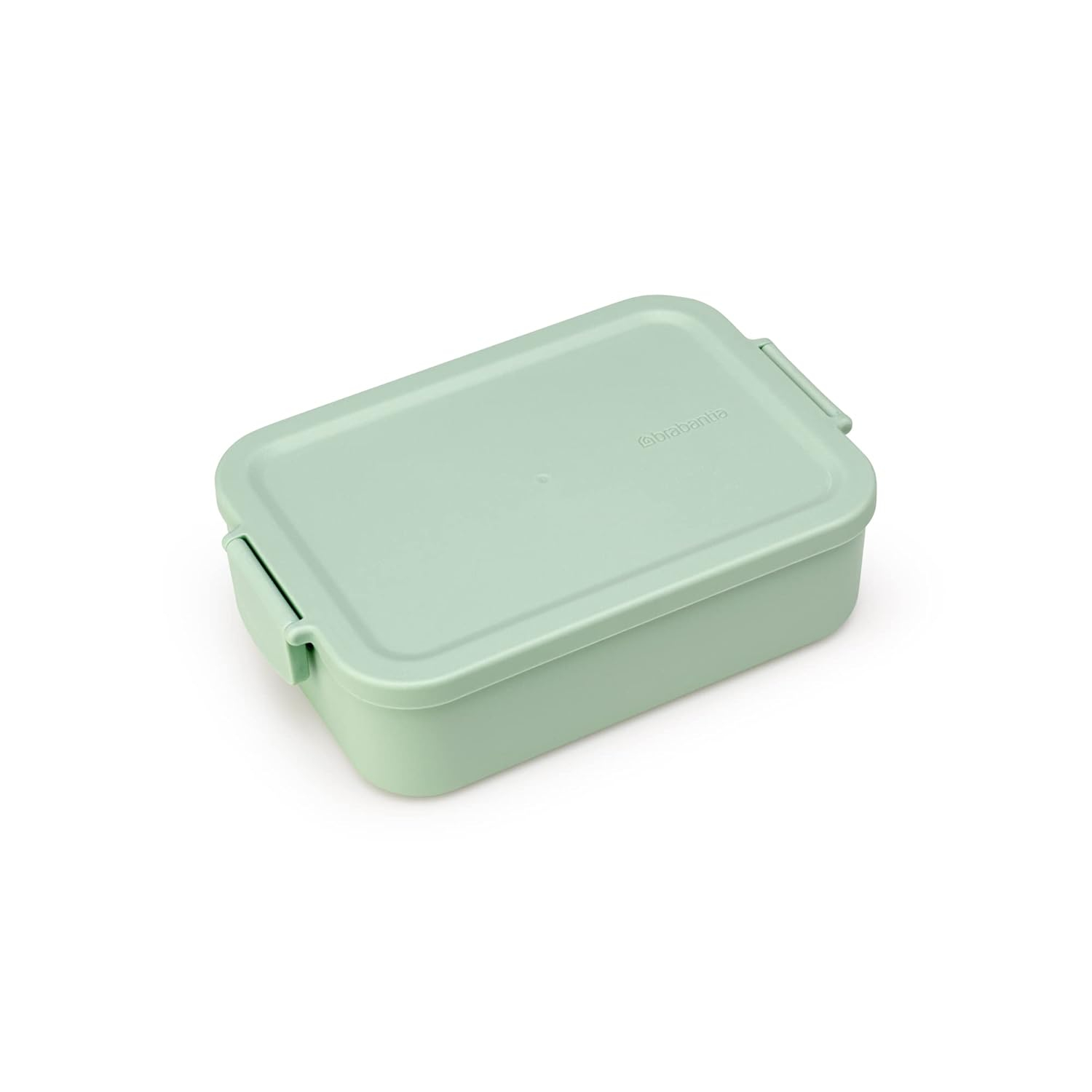 Jade Green BPA-Free Medium Rectangular Lunch Box with Snap Lid
