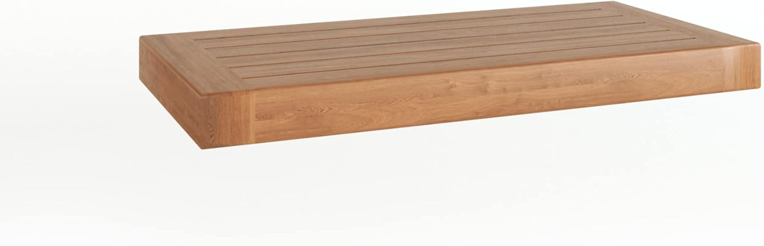 AquaTeak 30" Moa Teak Floating Wall Shelf