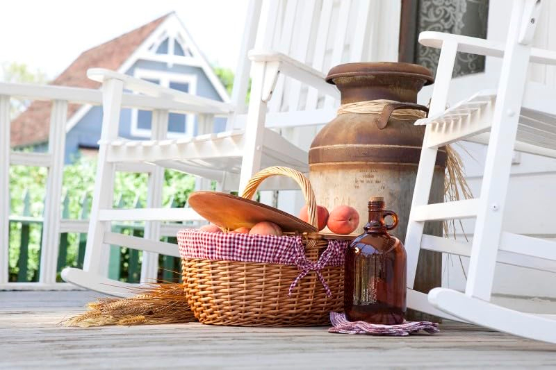 Mickey & Minnie Mouse - Country Picnic Basket, Red & White Gingham Pattern