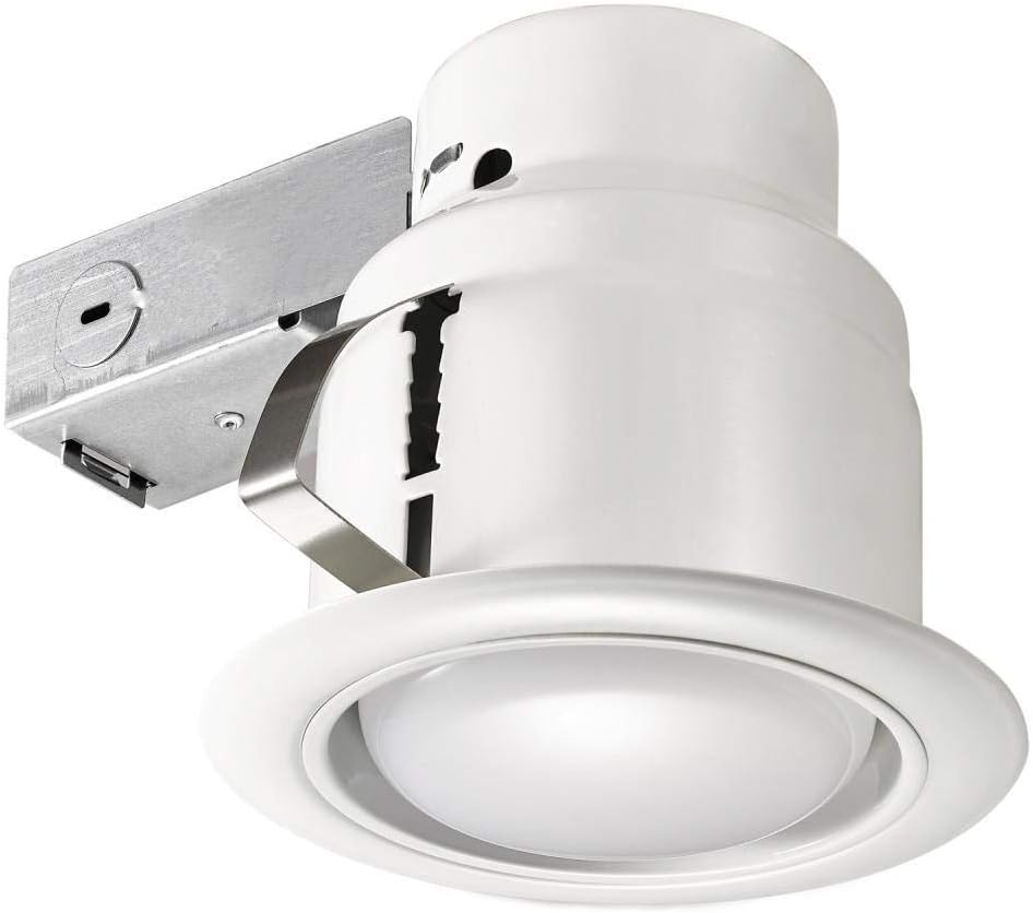 Slimline Integrated LED 6 in Round  Canless Recessed Light for Kitchen Bathroom Livingroom, White Soft White