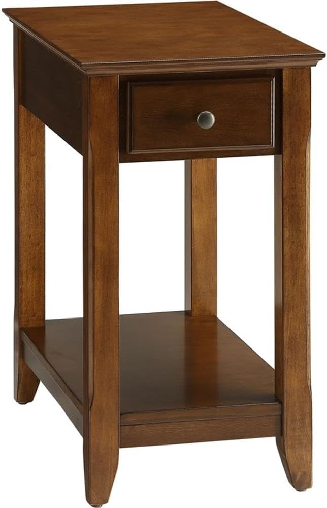 Smart Looking Side Table Walnut Brown - Saltoro Sherpi