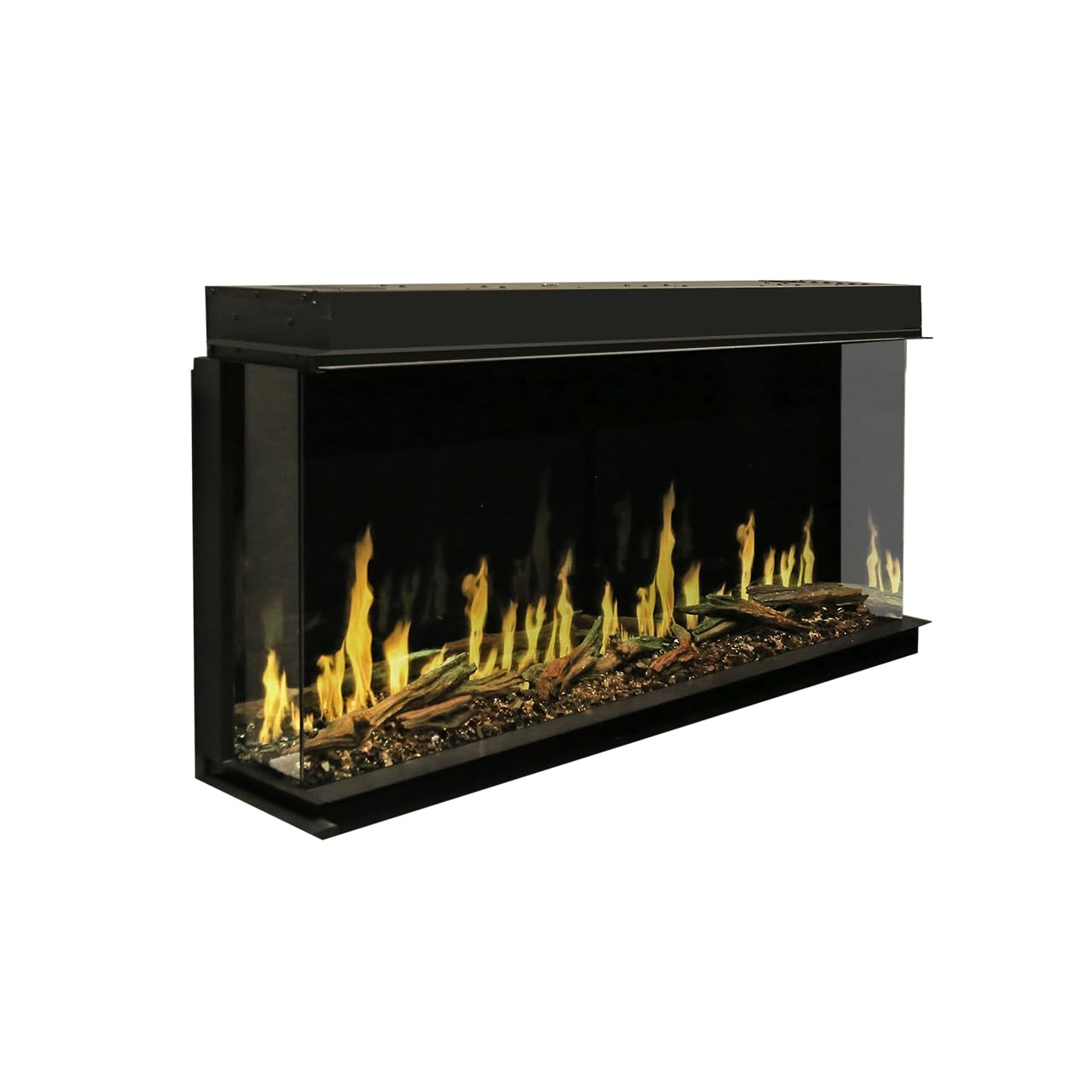 Modern Flames Orion Slim Built-In/Wall Mounted Smart Virtual Electric Fireplace with Real Flame Effect