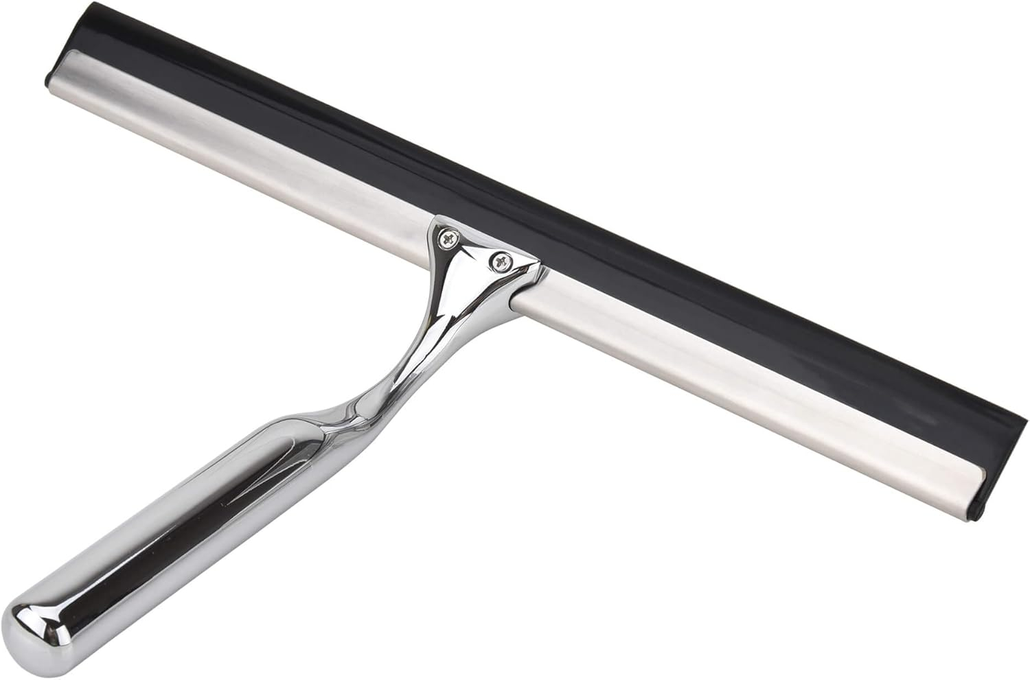 Aliglow All Purpose Stainless Steel Squeegee for Glass Shower Doors, Car Window, Home Mirrors, Bathroom Shower Cleaner Wiper 10 inches