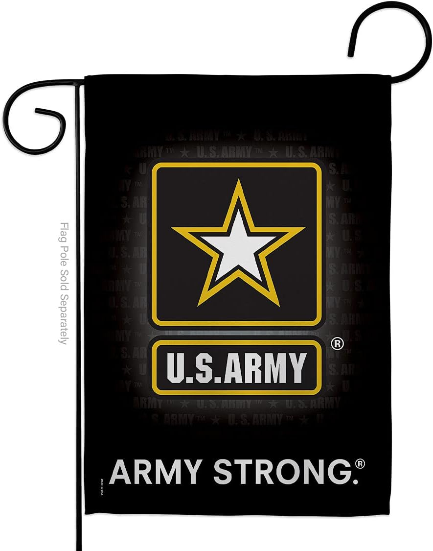 Breeze Decor 58061 Military U.S. Army 2-Sided Impression Garden Flag - 13 x 18.5 in.