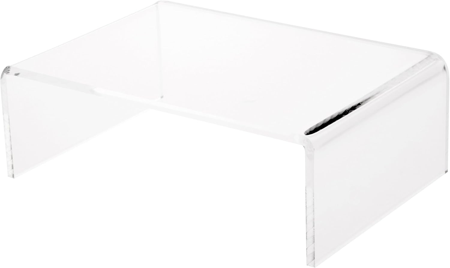 Clear Polished Acrylic Rectangular Display Riser, 3" x 9" x 6"
