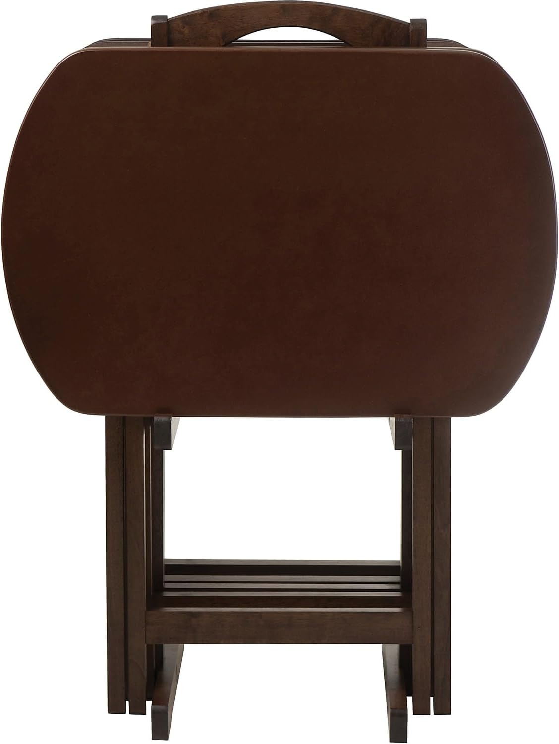 Winsome Corbett 5-Piece Oversize Snack Table Set, Walnut Finish