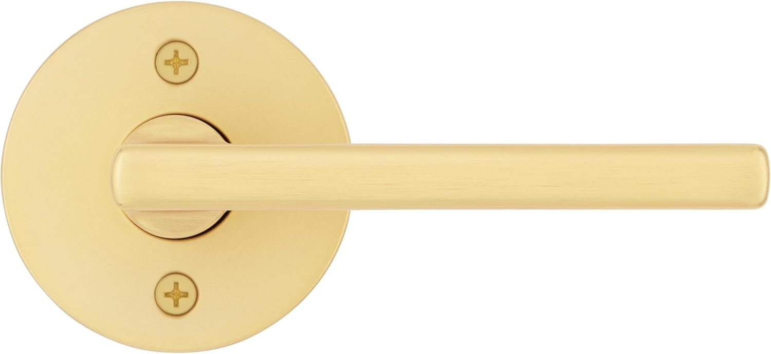 Iron Black Reversible Lever Door Handle with Round Rose
