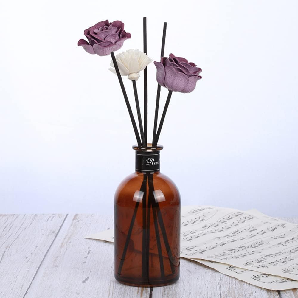Purple Flower-Shaped Rattan Reed Diffuser Sticks, 5 Count