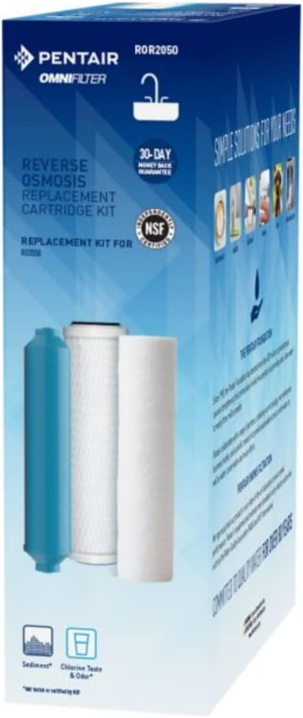Pentair OMNIFilter Blue and White Granulated Carbon Replacement Cartridge Kit