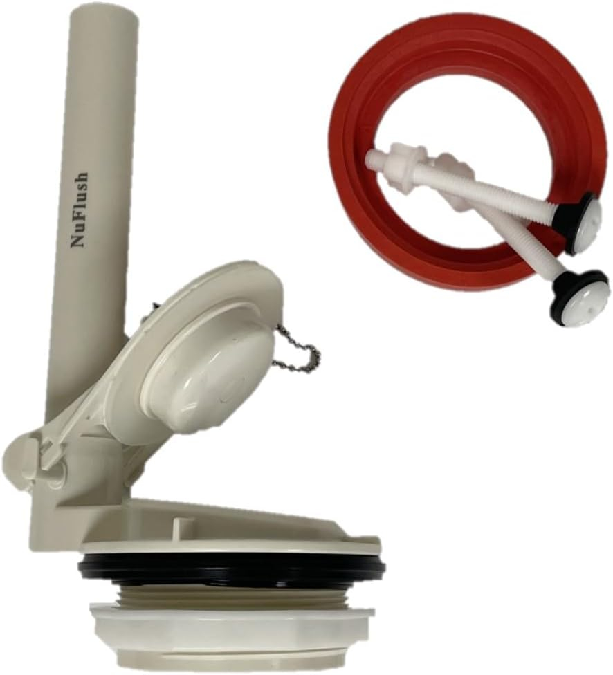 Universal Rubber Flush Valve Replacement Kit with Nylon Bolts