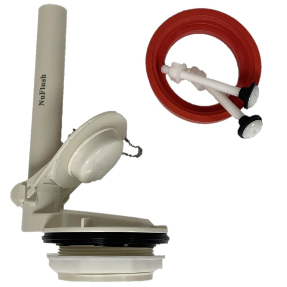 Universal Rubber Flush Valve Replacement Kit with Nylon Bolts