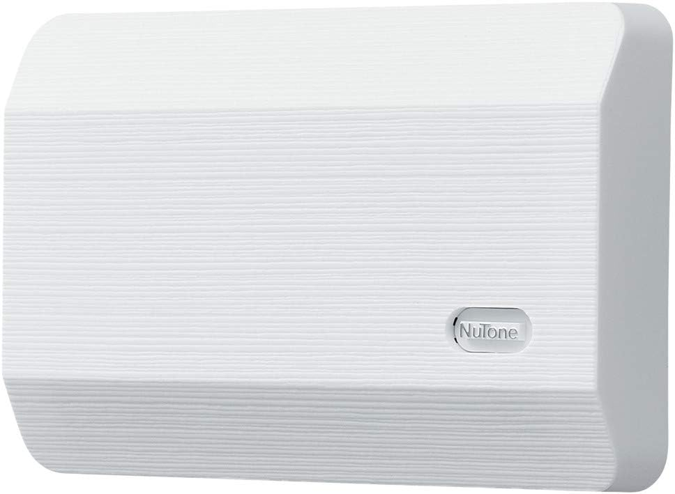 Nutone LA11WH Decorative Wired Two-Note Door Chime, White Textured Finish