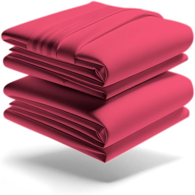 Mezzati Luxury 1800 Prestige Soft and Comfortable Collection Bed Sheets Set Twin Striped Gray