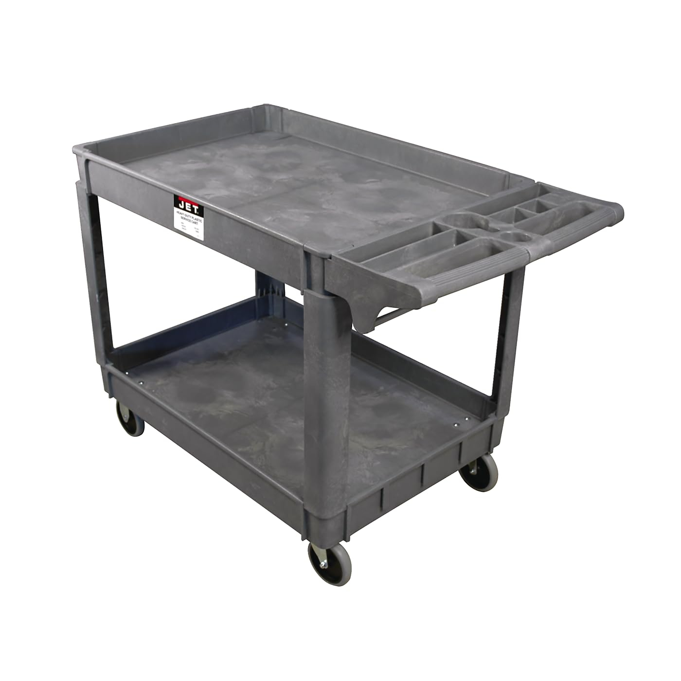 JET Tools Resin Utility Cart, 550 lbs Capacity, Industrial-Duty Design