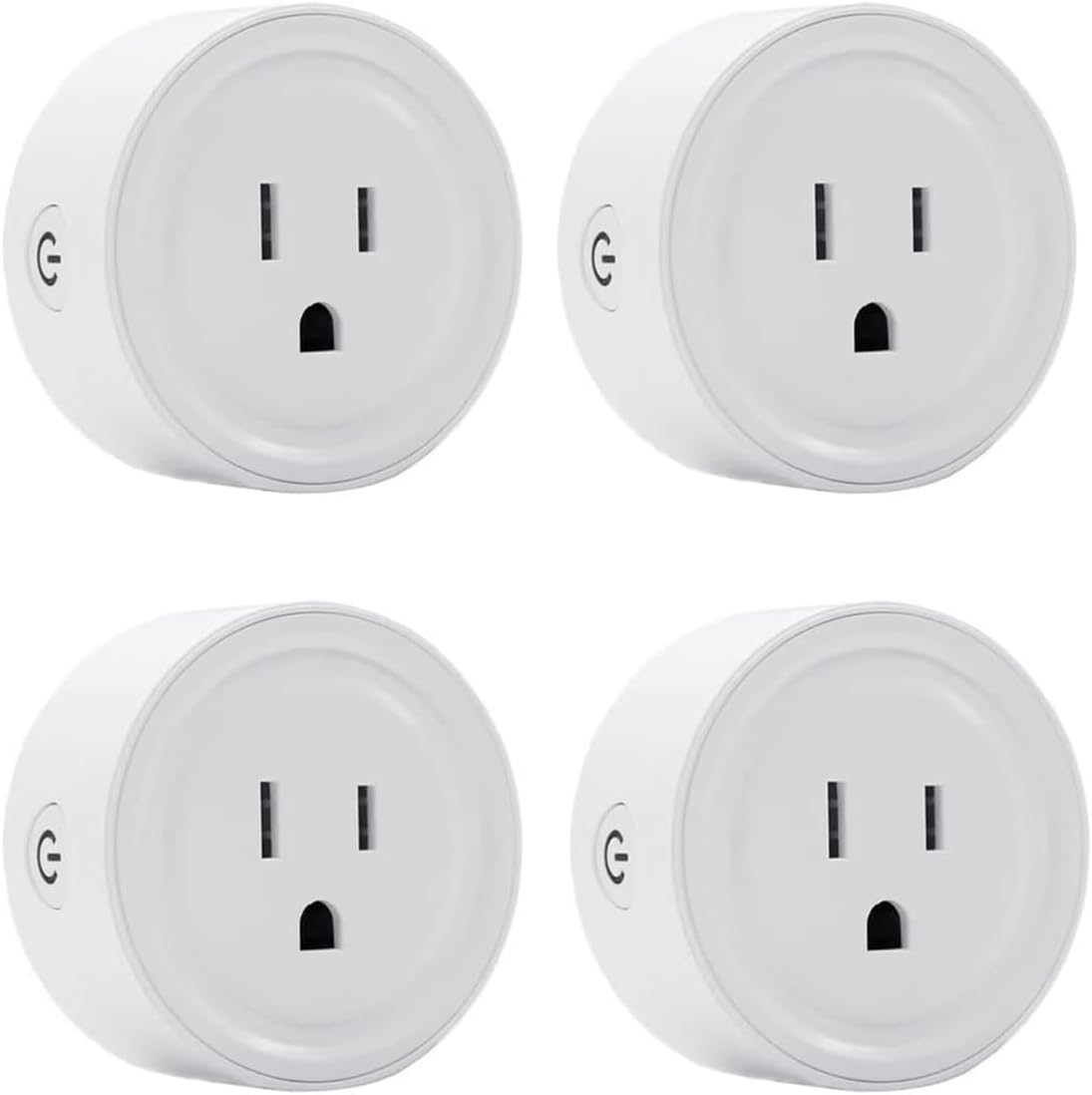 Smart Plug Mini 4-Pack, Wi-Fi Outlets for Smart Home Wi-Fi Plug with Alexa/Google Home/Smart Life, Smart Home hubTimer on/Off Plug, Schedule Built-in app, Mini Wireless Outlet, no hub Required