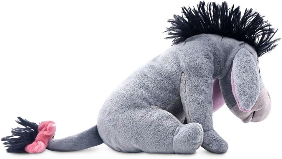 Gray and Pink Eeyore Mini Bean Bag Plush Toy
