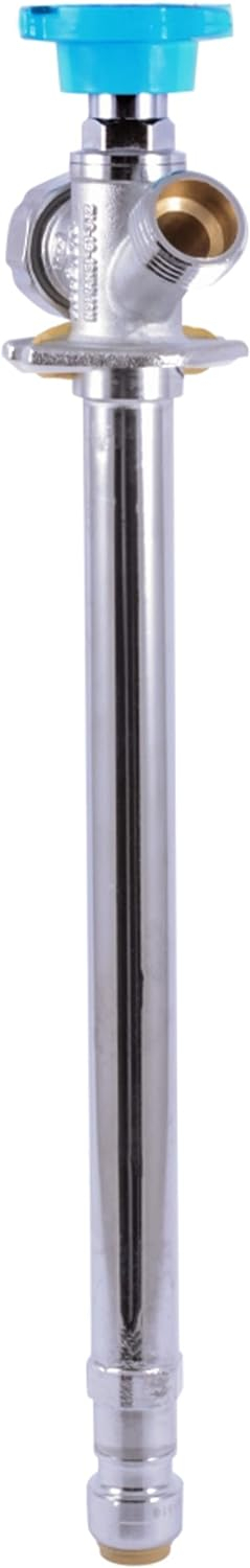 SharkBite 1/2 in. X 10 in. Push-to-Connect X MHT Brass Anti-Siphon Frost Free Sillcock Valve NOB