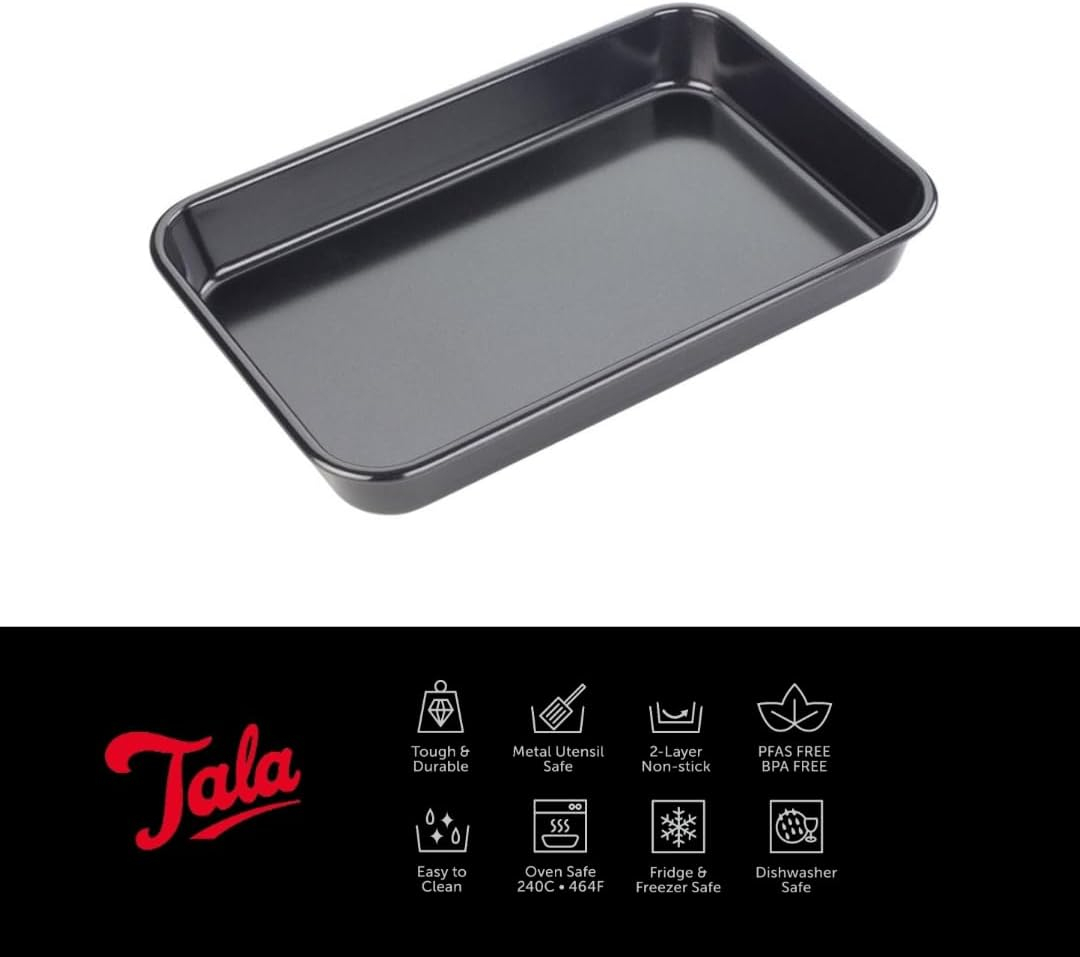 Performance, Roaster, Professional Gauge Carbon Steel with Whitford Eclipse Non-Stick Coating, Cooking and Roasting, 29.6 x 19.3 x 4cm