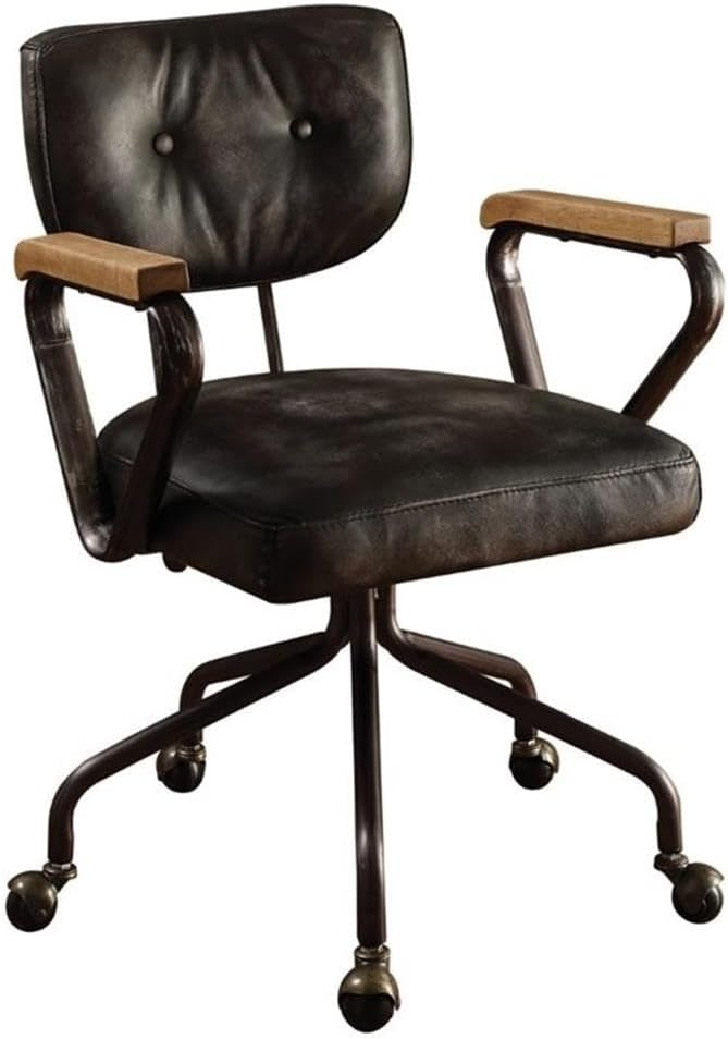Acme Furniture Hallie Office Chair, Vintage Whiskey Leather