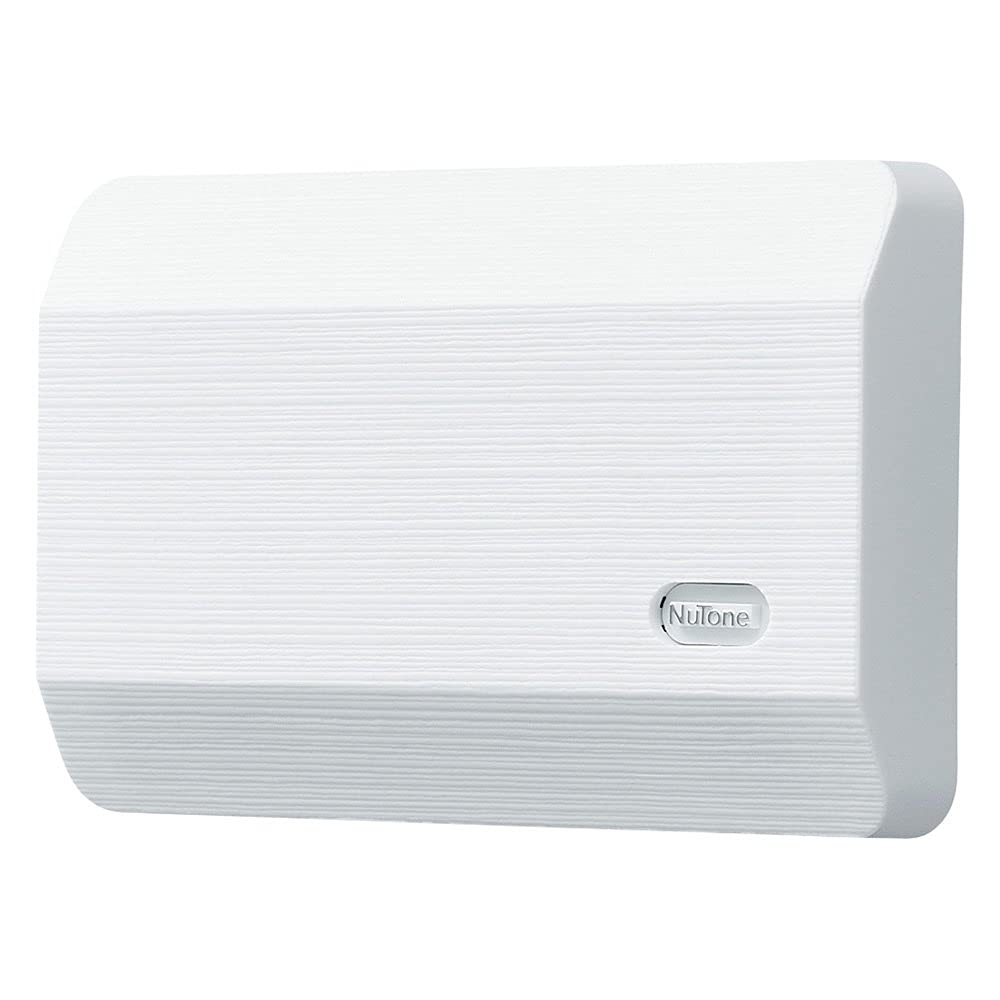 Nutone LA11WH Decorative Wired Two-Note Door Chime, White Textured Finish