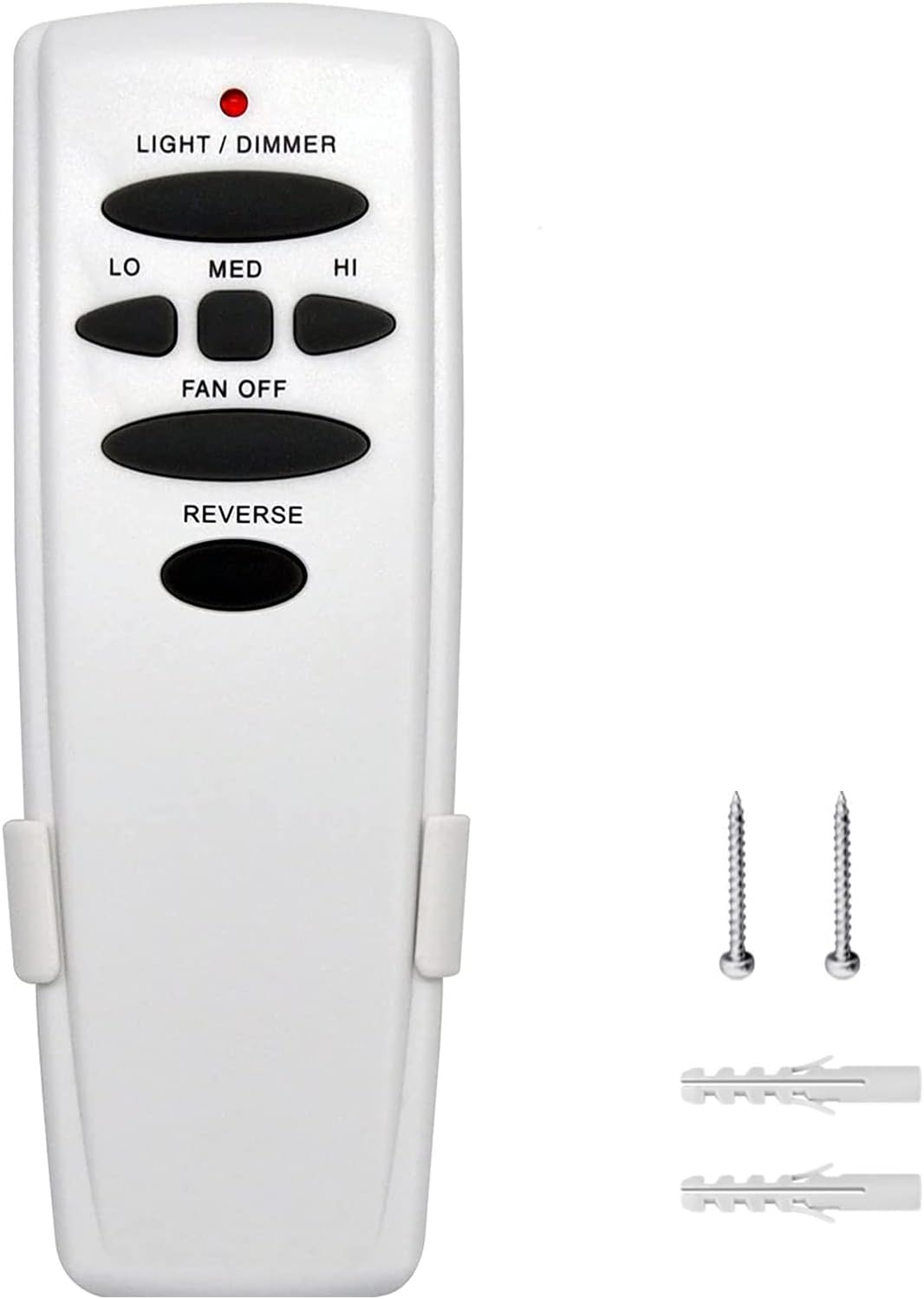 UC7078T Ceiling Fan Remote Control Replacement of Hampton Bay UC7078T Fan-HD CHQ7078T UC7078TR UC7078TUDL RR7078TR L3H2003FANHD, with Reverse , (2.16*1.18*5.6, White)