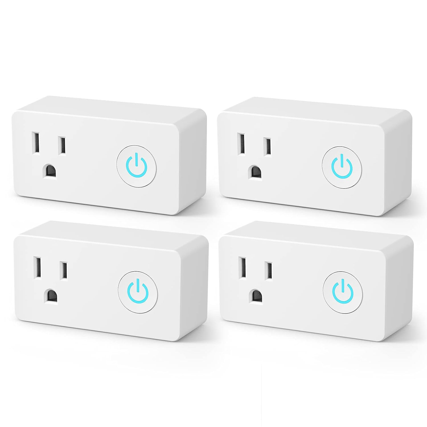 BN-LINK WiFi Heavy Duty Smart Plug Outlet, No Hub Required with Timer Function, White, Compatible with Alexa and Google Assistant, 2.4 Ghz Network Only (2 Pack)