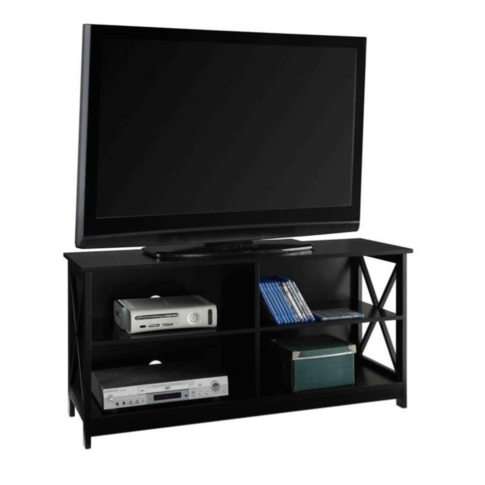 Convenience Concepts Oxford 55 inch TV Stand with Shelves, Black