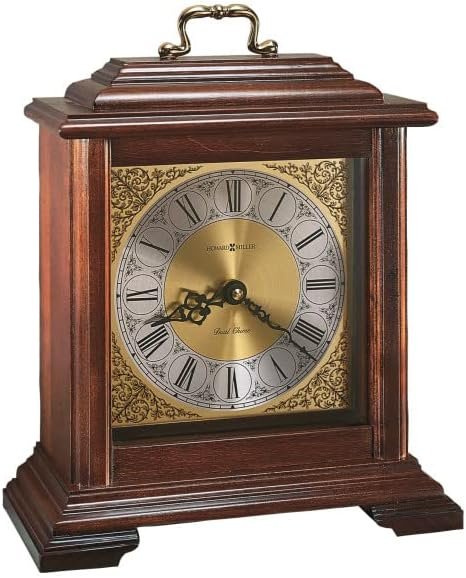 Howard Miller Lapwai Mantel Clock 547-724 – Windsor Cherry with Quartz, Single-Chime Movement
