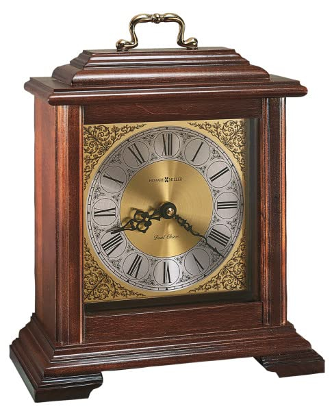 Howard Miller Lapwai Mantel Clock 547-724 – Windsor Cherry with Quartz, Single-Chime Movement